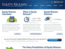 Tablet Screenshot of equityreleases.com